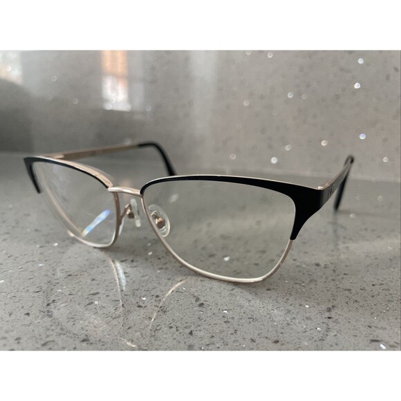 GUESS GU2795 001 Black Gold Womens Cat Eye Full Rim Eyeglasses Frames 54-14-140 - Picture 1 of 9